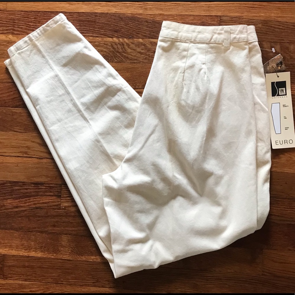 NWT VTG 90s UnionBay Super High Waisted Baggy Silhouette Tapered Leg Pants Sz 16